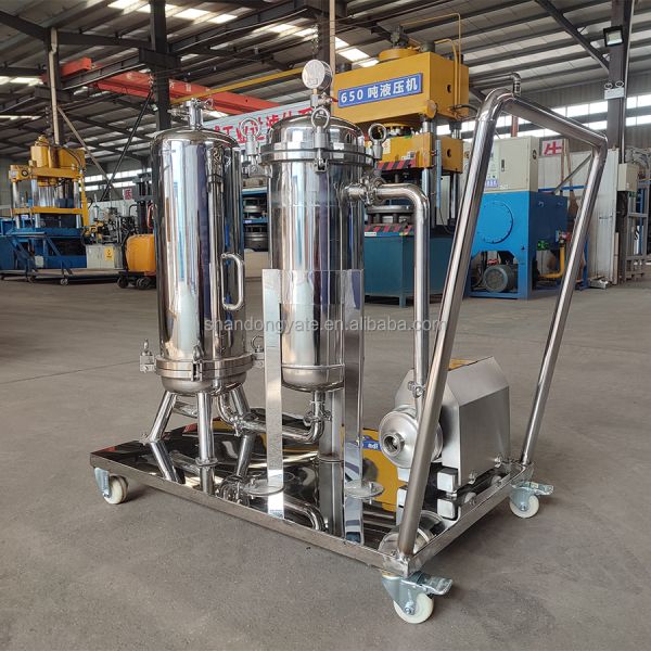 SS304/316L Food Grade Single Bag Filter for Beverage and Wine Processing（with trolley）