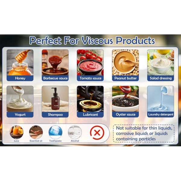 Bottle Filling Machine, Paste Filling Machine With Real-Time Weight Display, Electric Liquid Filling Machine For Viscous Liquids Such As Honey, Salad