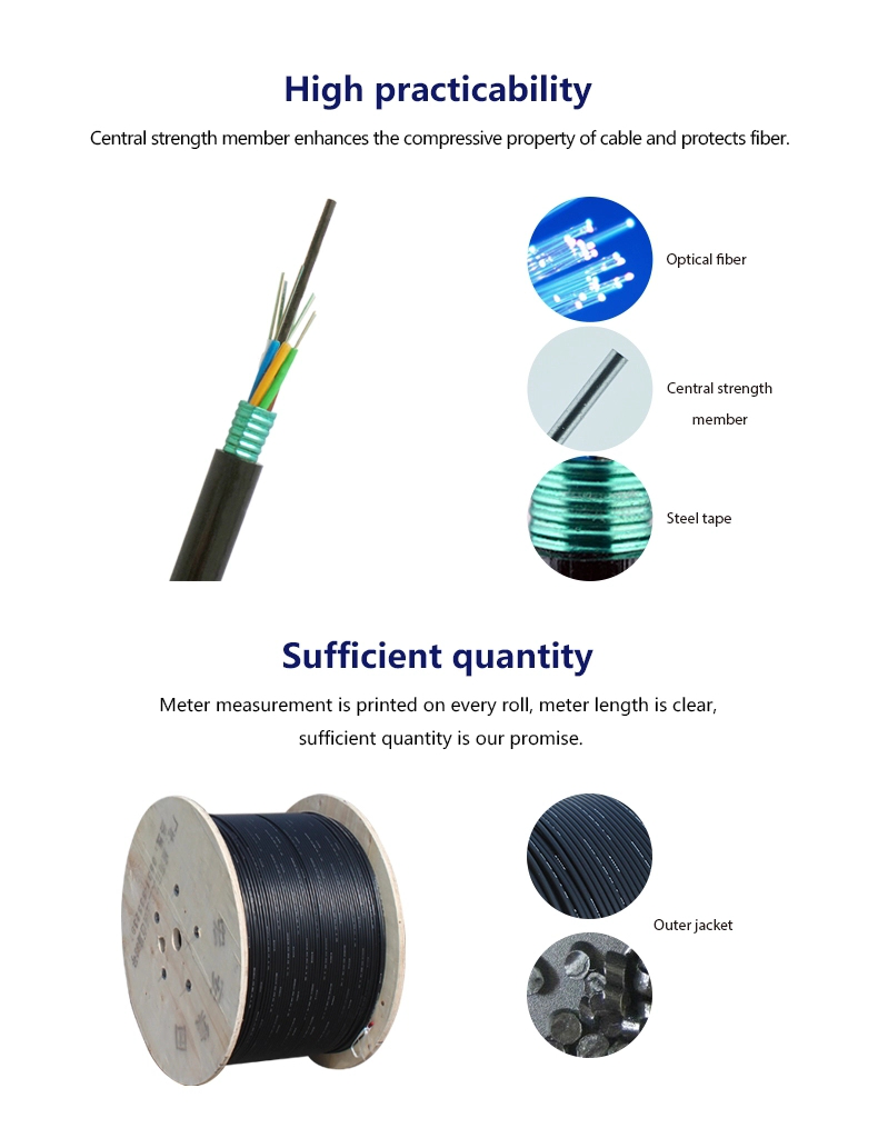 4000m PLENUM Self Supporting 96 Core Fiber Optic Cable