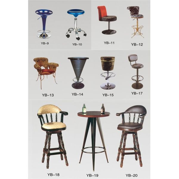 Most popular newest simple high Metal legs bar chair with high back (YB-17)