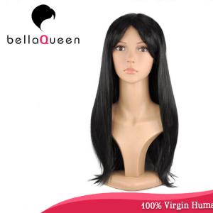 Buy cheap Hand Tied Straight 7A Virgin Human Hair Lace Wigs Hair Natural Color product