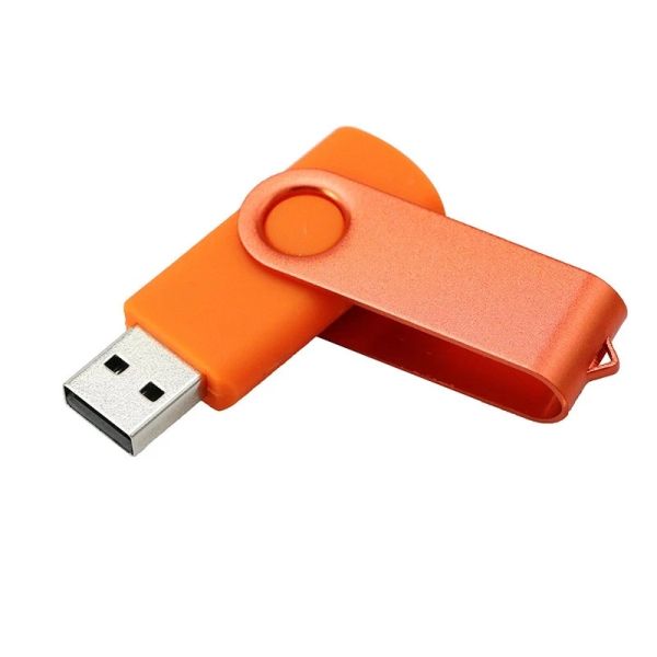 Custom Logo Swivel Metal Pen Drive 8Gb USB key for Corporate Gift