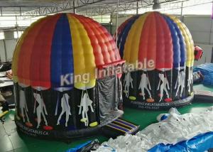 Buy cheap Customized Colorful Inflatable Disco Tent With Full Painting Size, Diameter 6m product