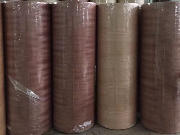 0.5mm Walnut Veneer roll with paper backed for furniture Usage