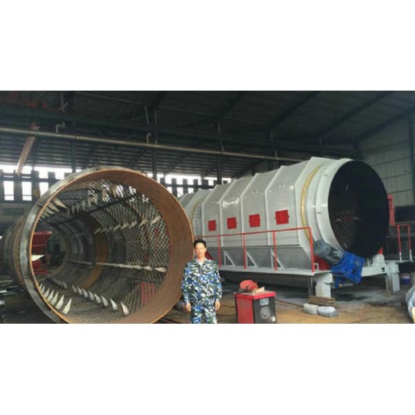 Garbage Recycling Machine Waste Trommel Screen Municipal Solid Waste Recycling Plant
