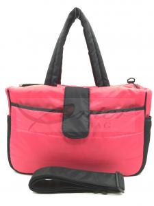 China Pink Mummy Tote Diaper Bags For Traveling / Outdoor Activity 190T Polyester Lining on sale