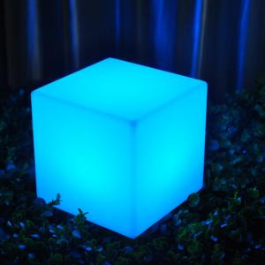 Buy cheap Glowing Outdoor LED Cube Light Chair Plastic IP65 Waterproof For Park Villa Decoration product