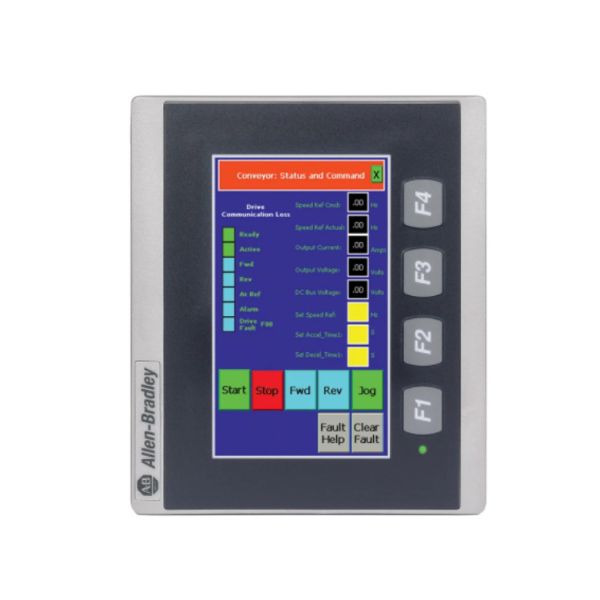 2711R-T4T Programmable Logic Controller AB View 800 HMI Control Panel 7 Inch 24V DC