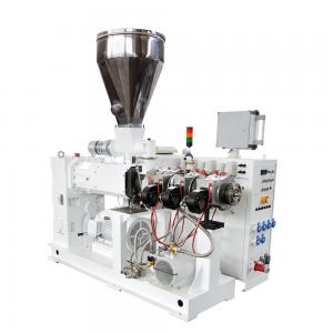 Buy cheap Counter Rotating Twin Screw Extruder / Conical Double Screw Extruder Machine HYZS80/156 product