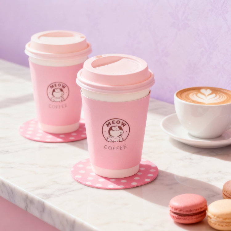 Disposable paper cup wholesale customized eco-friendly biodegradable food grade coffee paper cup