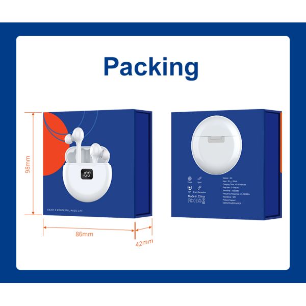 IPX5 Waterproof Wireless Bluetooth Earbuds Mini In Ear Bluetooth Headphones