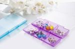 Clear Plastic Storage Boxes With Adjustable Compartments 6 Lid