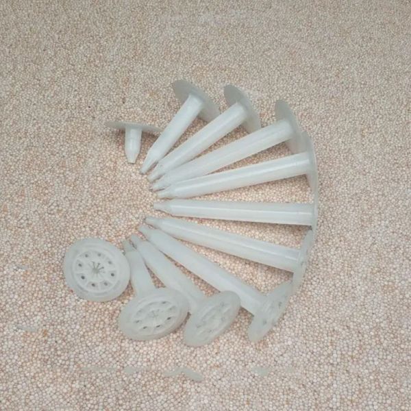 Anti Spin Corrosion Resistant Rigid Foam Board Fasteners Wall Mount With Adjustable Inner Screw Nails