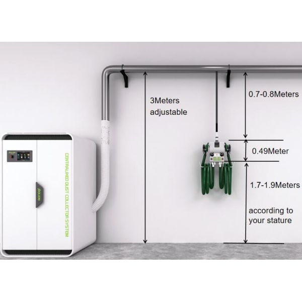Aluminum Alloy Dust Extractor Automatic Central Dust Extraction System