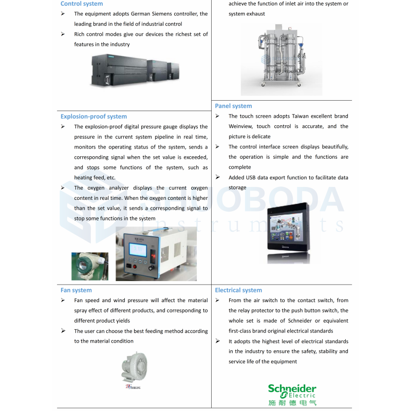 2000ml/h Lab Spray Dryer For Organic Solvent SPD-OMINI