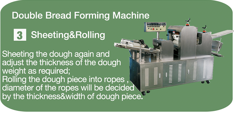 Dry Toast Ropes Forming Machine Used In Middle And Big Food Plant
