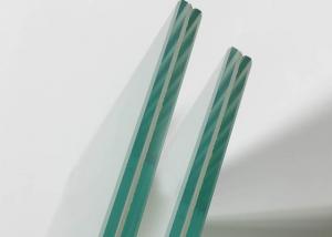 China PVB Colored Laminated Glass Clear Toughened Flat Curved 6mm to 40mm on sale