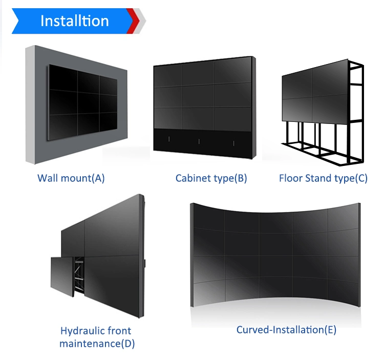 RoHS 55in BOE LCD Video Walls With Anti Magnetic Shell