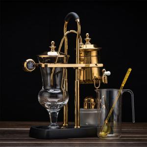 Buy cheap Stainless Steel Gold Alcohol Lamp Syphon Siphon Espresso Coffee Pot Coffee Maker product