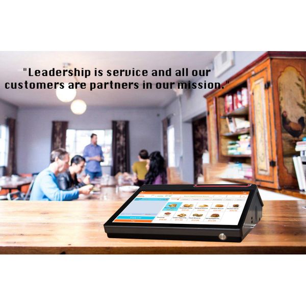 12.5 Inch HD 1080P IPS Screen POS System with Built-In Thermal Printer and Wifi BT Support