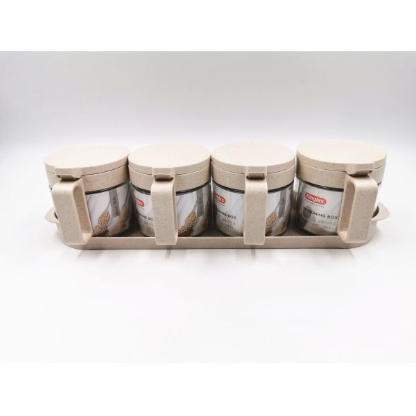 Glass Condiment Bottle Combination Sealed Jar