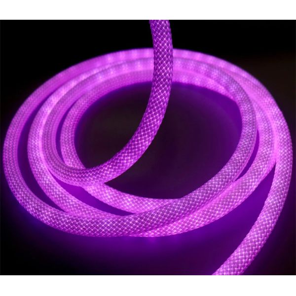 Rgb Smart Diameter 20mm Waterproof Woven Neon Led Strip Lights For Decoration