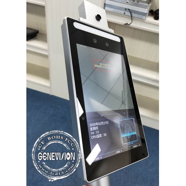 Face Recognition Floor Standing Digital Signage Temperature Measuring Devices