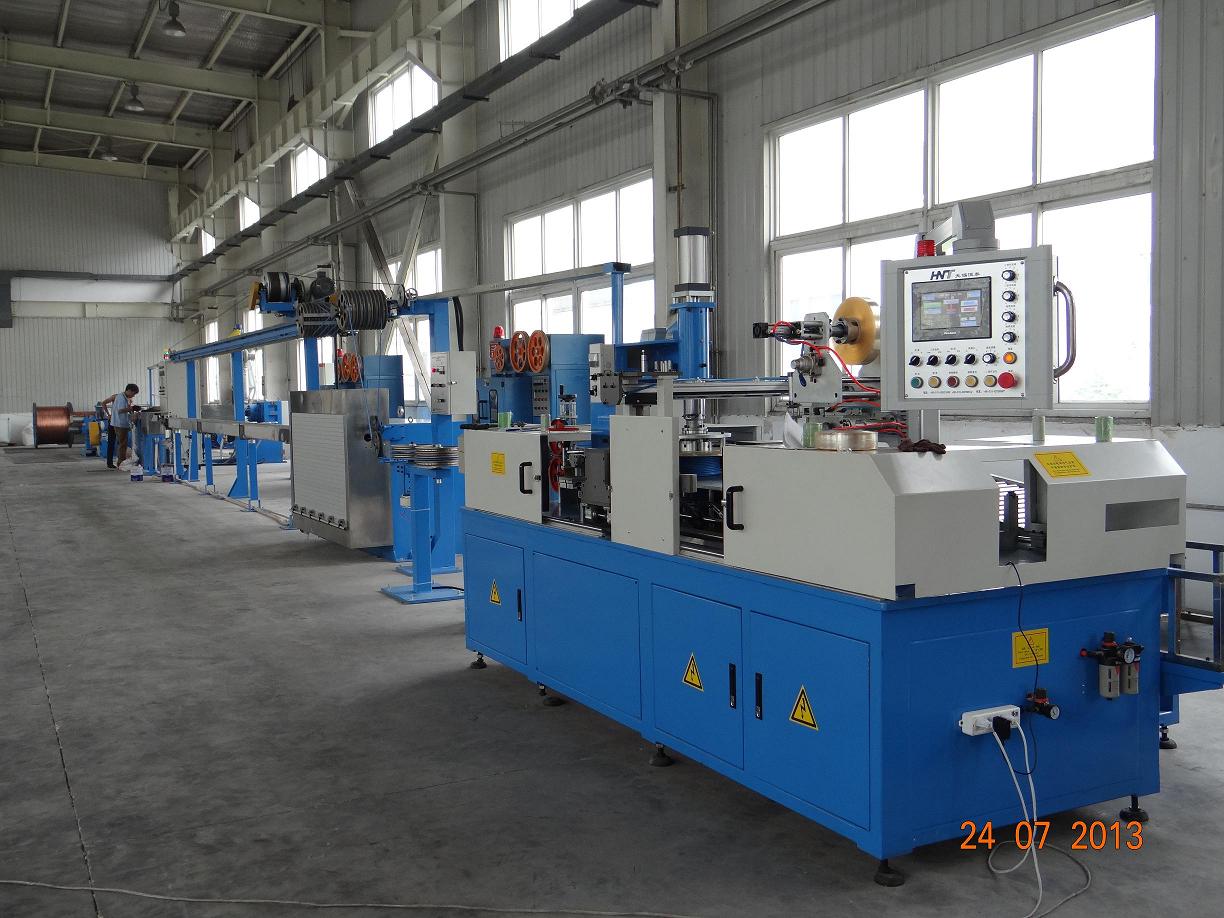 FUCHUAN Wire Automatic Coil Winding Machine , Coiling Automatic Coating Machine