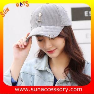 Buy cheap QF17004  Sun Accessory customized fashion baseball caps for ladies  ,caps in stock MOQ only 3 pcs product