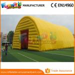 Yellow And Blue Tennis Field Inflatable Party Tent / Air Cover Inflatable Tennis