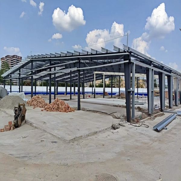 Durable Prefabricated Structural Steel Building Metal Shed Workshop Warehouse with Wind Resistance