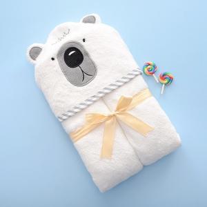 Buy cheap Skin Friendly Kids Hooded Bear Bathroom Towels 700gsm Bamboo Towels With Bear Ears product