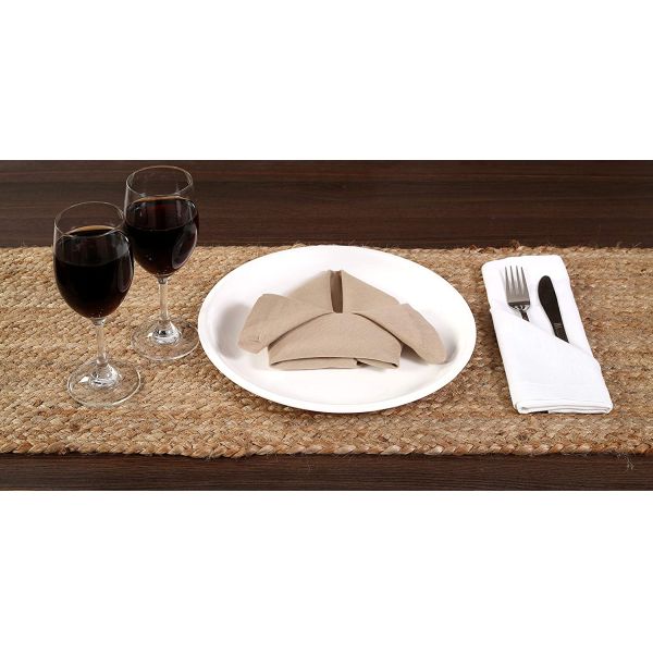 Rectangle Ramie 2.5mm Natural Woven Table Fabric Placemats
