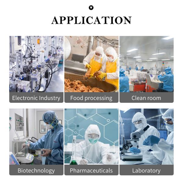 H-3508 Dustproof Anti Static Breathable Canvas Shoes Soft Sole Slip-on for Pharma Food Cleanroom Lab Electronics