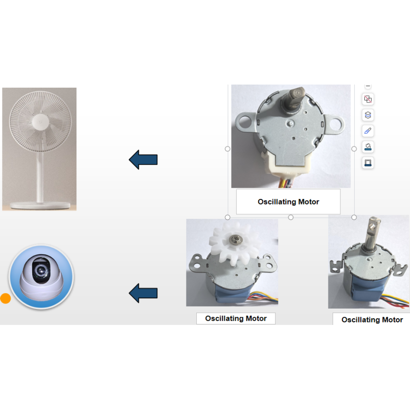 28BYJ-48 Geared Stepper Motor with 5.625° Step Angle Customizable for Smart Home Applications