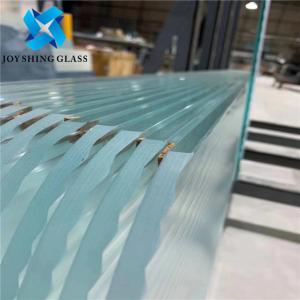 Buy cheap Custom Embossed Wall Partition Glass , Water Ripple Glass For Building product