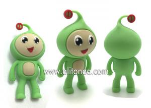 China Environmental Silicone mini cute 3d dolls custom home decoration silicone animal figures custom on sale