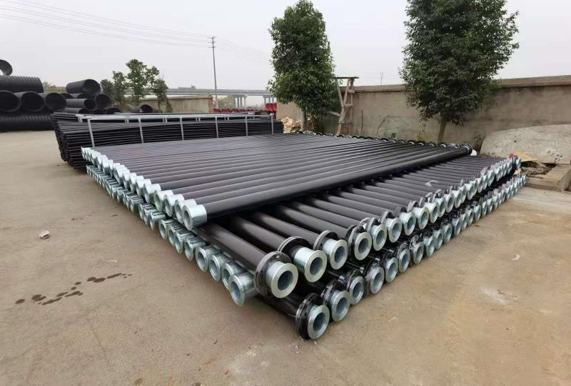 PVC Material Mining Composite Pipe 131mm Length Transport Acid Resistant