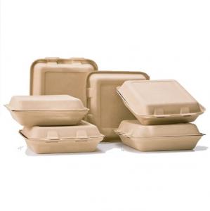 Buy cheap Eco Food Serving Tools Biodegradable 1000ml Takeaway Food Container product