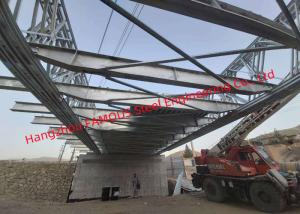 Buy cheap Dip Hot Galvanized Steel Pedestrian Bridge Surface Protection Light Gray Color product