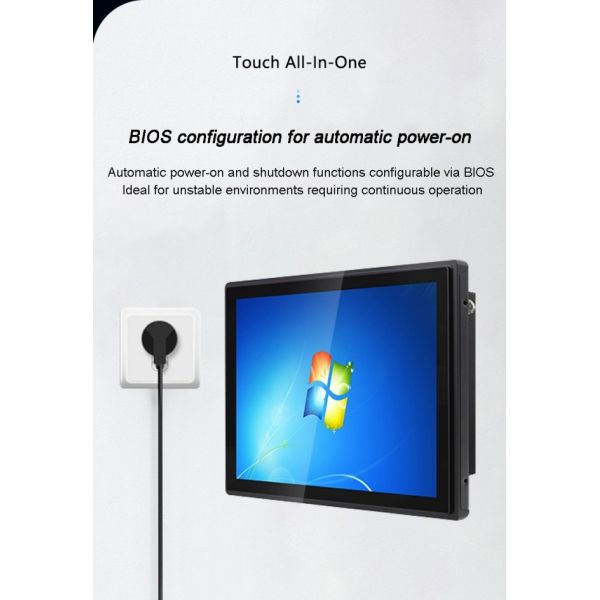 15.6 InchIndustrial Control All-in-One Machine suppliers Resistive Capacitive Small TouchScreen Display