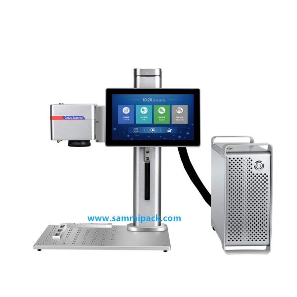 Durable 20W Laser Metal Fiber Marking Machine Small Automatic Electric Coding