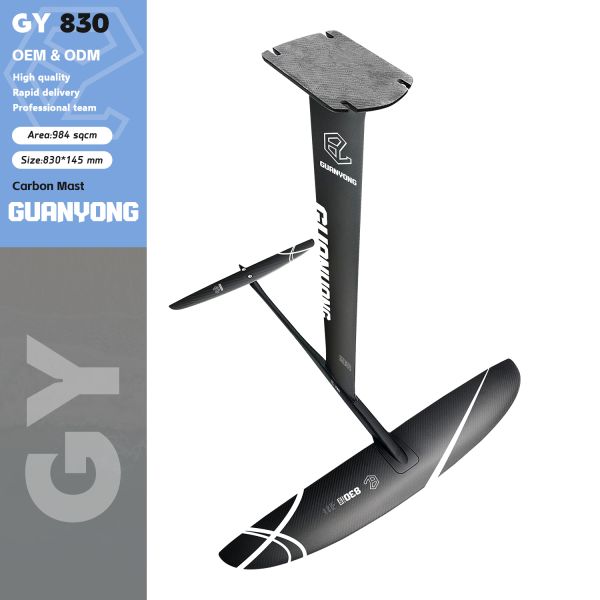 Lightweight Carbon Front Wing GY830 Black 984sqcm for Experienced Hydrofoil Advance Surfers