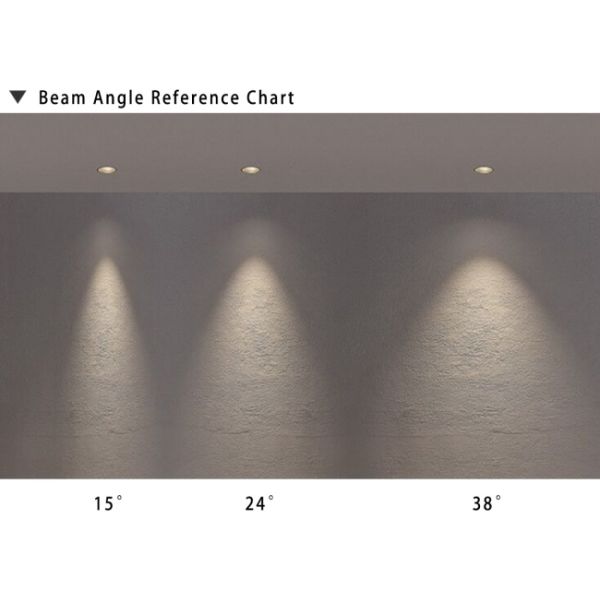 Deep Reflector LED Ceiling Spotlights White Black RoHS Led Commercial Downlights