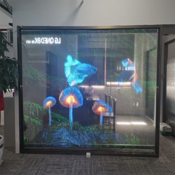 P10 Flexible Transparent Full-color LED Display Adhesive LED Screen on Glass for Outdoor Indoor Use