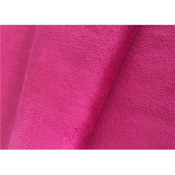 100% Polyester Suede Fabric Microfiber Brushed Knitted Suede For Clothes