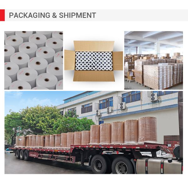 Top Direct Thermal Label Paper Roll Master Self Adhesive Paper 70g 75g