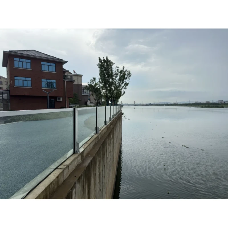 Transparent Landscape Glass Flood Control System , Flood Control Barrier