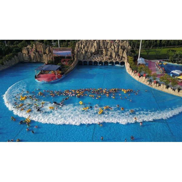 Commercial Wave Pool & Surf Simulator with 10+ Wave Patterns 120 Visitors/Hour and 0.8-2.5m Wave Height for Water Parks