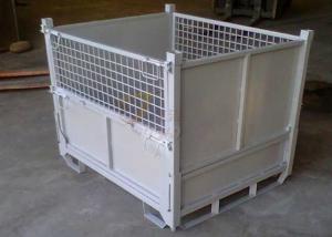 China Powdercoating storage Mesh Collapsible Pallet Cage Stillage Heavy Duty on sale